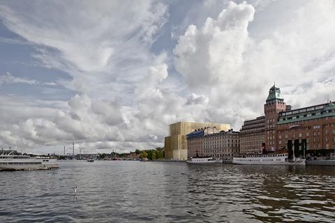 David Chipperfield Architects - Stockholm Nobel Centre - view from Nybrohamnen